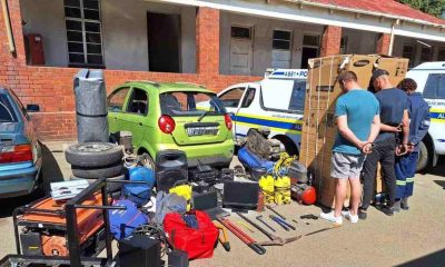 Security companies catch three suspects offloading stolen goods in Alberton