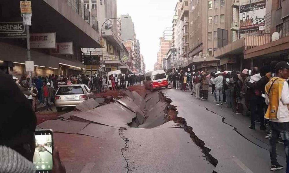 cause of the explosion in Bree Street Johannesburg CBD