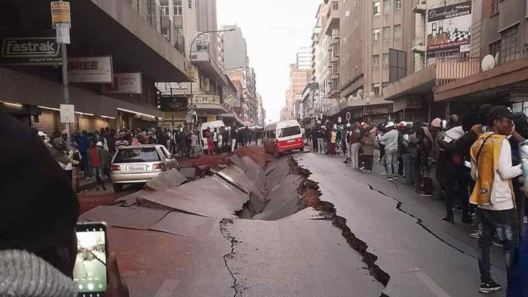 cause of the explosion in Bree Street Johannesburg CBD