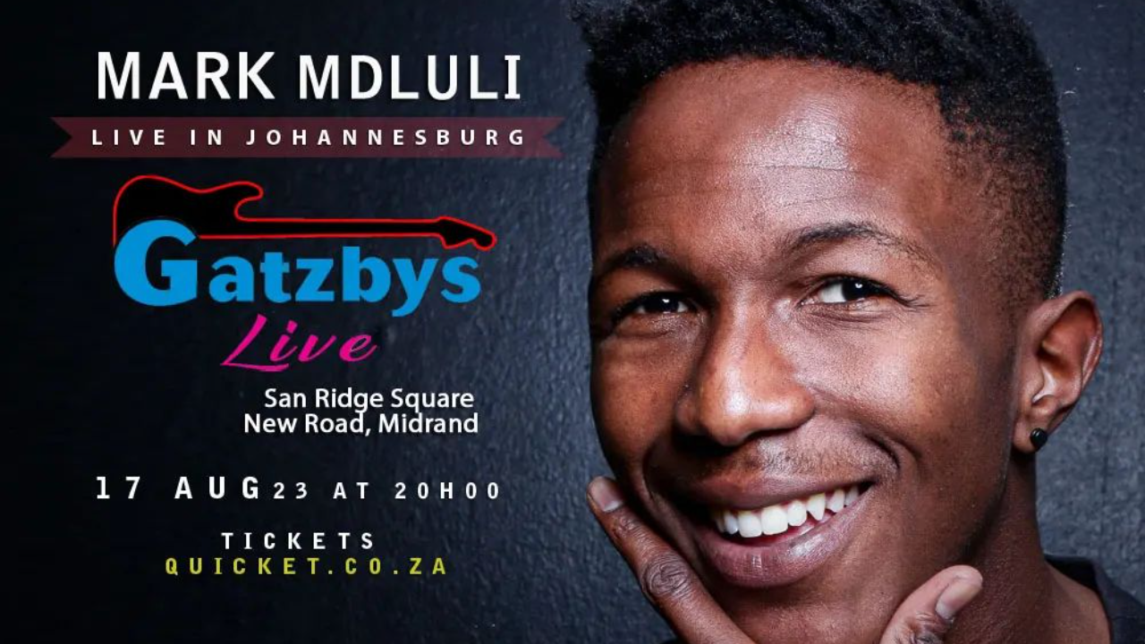 Mark Mdluli Live at Gatzbys LIVE in Johannesburg