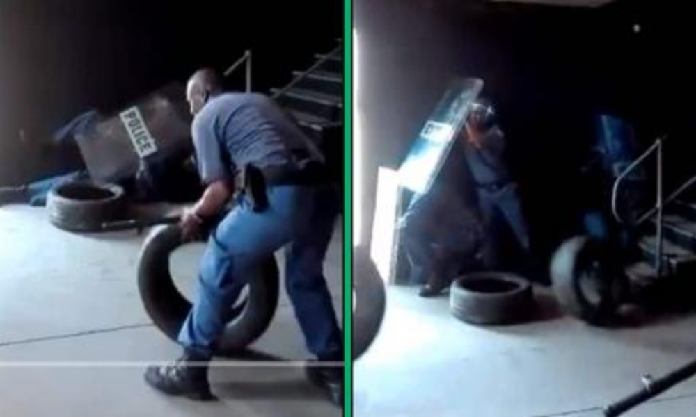 Mzansi Chuckles at SAPS Trainees Dodging Tyres in Viral TikTok Video