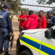 EFF members picketed outside the Crowthorne Christian Academy under police guard after the school forcibly removed a pupil wearing dreadlocks