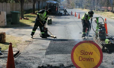 JRA and their partners at Discovery Pothole Patrol dispatched a team of their finest workhorses to fill in and resurface potholes on The River Road between August 8 and 10