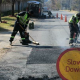 JRA and their partners at Discovery Pothole Patrol dispatched a team of their finest workhorses to fill in and resurface potholes on The River Road between August 8 and 10