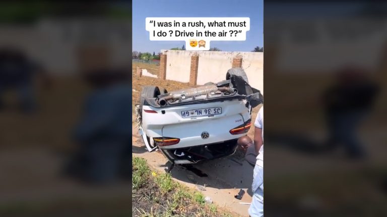 Gauteng man crashed his VW Golf GTI