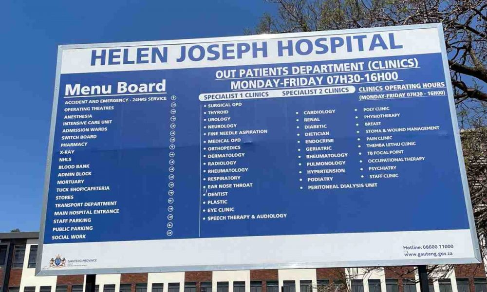 Three Gauteng hospital taps have run dry