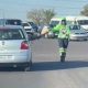 driver gave an Outsurance pointswoman flowers