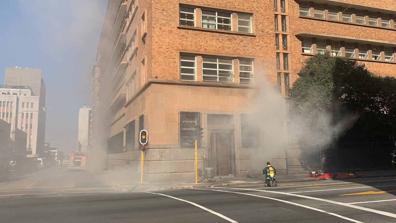 fire at the SARS building in Johannesburg