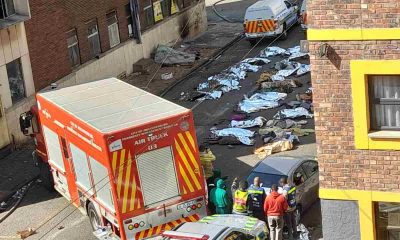 hijacked buildings after the Johannesburg CBD fire