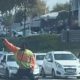 man danced while directing traffic