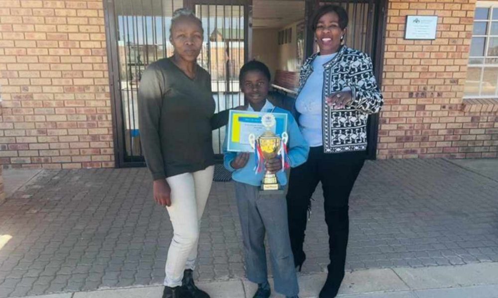 Mathematics Challenge grade 5 learner gets first place