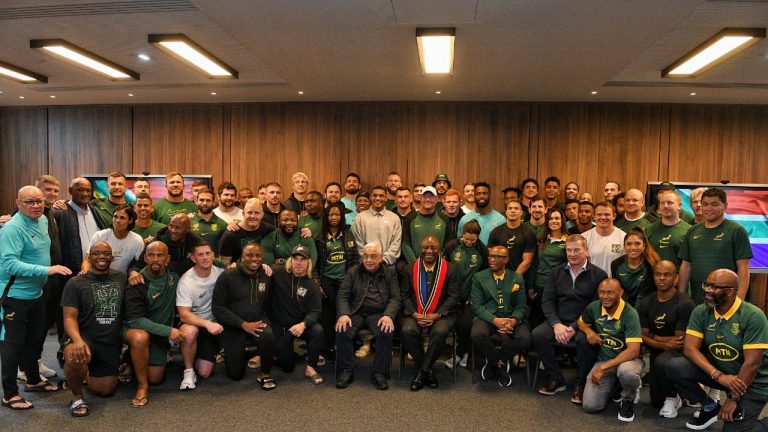 President Ramaphosa praised the Springboks