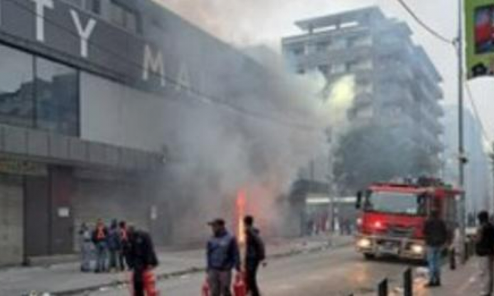 Firefighters Rush to Extinguish Blaze in Johannesburg CBD Store