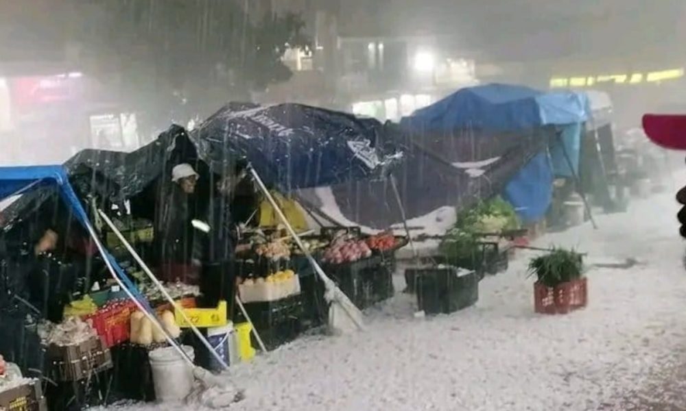 hailstorm in parts of johannesburg