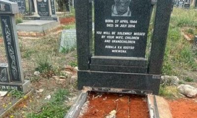 tombstone at Brakpan Cemetery was stolen