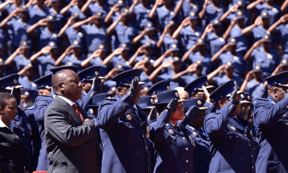 newly trained SAPS officers