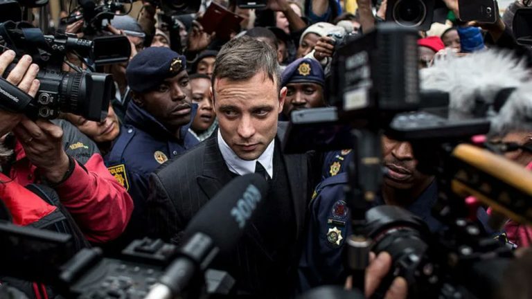 Oscar Pistorius is back home