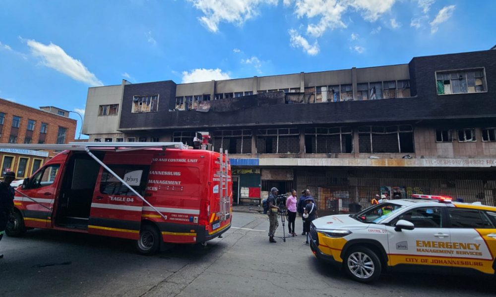 fire in Joburg CBD